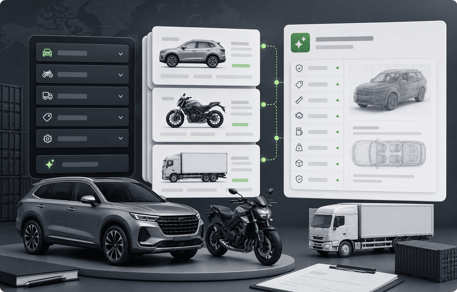 Illustration for the vehicle description tool